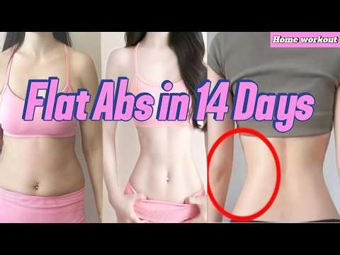 💖 Get Flat Abs in 14 Days at Home | No Equipment Needed | Top Exercise for Girls