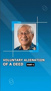 Voluntary Alienation of a Deed (Part-1)