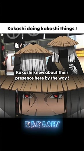 Kakashi Being Kakashi 🥶👁️ #kakashi #itachi #naruto #shorts