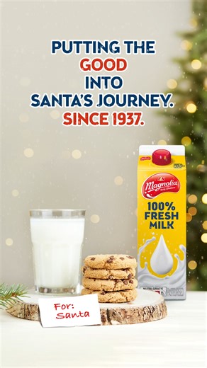 30K views · 28 reactions | He has millions of miles to travel and millions of presents to deliver. The tasty goodness of Magnolia 100% Fresh Milk is the least Santa deserves! | F&N Magnolia | Facebook
