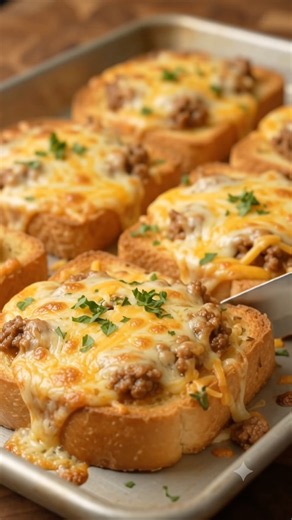 Easy Cheesy dinner 🍽️ THIS Texas Toast Bowl Is CRAZY GOOD 🤤🧀 #shorts #shortsfeed #feed #feedshort