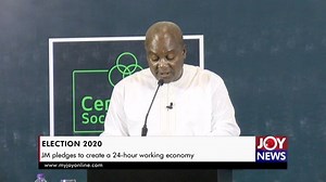 4.3K views · 211 reactions | Flagbearer, NDC, John Dramani Mahama pledges to create a 24-hour working economy to fix unemployment challenges. #ElectionHQ | JoyNews | Facebook