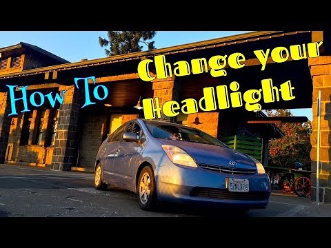 how to change your Prius headlight in 7 minutes! 2004-2009, 2nd generation