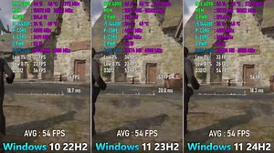 Windows 11 24H2 vs Windows 11 23H2 vs Windows 10 22H2 - on Intel CPU