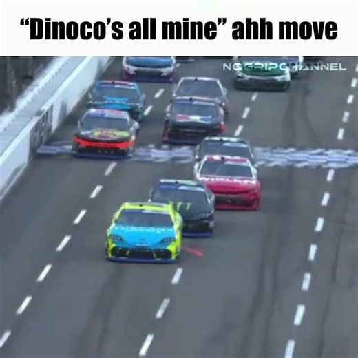Dinoco’s all mine ahh move😭 #racing #nascar #crash #car