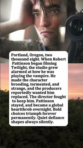Robert Pattinson Was Almost Fired From Twilight For Being Too Dark