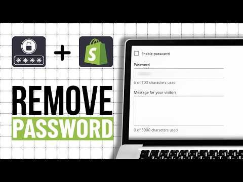 How To Remove Password From Shopify Store (Step By Step)