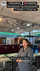 8.2K views · 143 reactions | Hyundai brand 7 kg washing machine मात्र 46,000 मा order now delivery all Nepal 014025952 9801030165 #hitecvision #kathmandu #tarkeshwor | SASTO BAZAR | Facebook