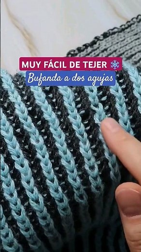 How to Knit a Beautiful Scarf with Brioche Stitch 🧣 / Silvana Tim #scarf #twoneedles