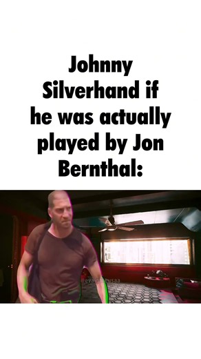 Johnny Silverhand but he’s played by Jon Bernthal. #cyberpunk2077 #nightcity #cyberpunkmemes