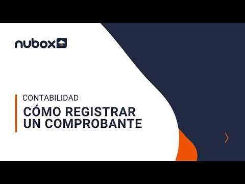 Contabilidad | Cómo registrar un comprobante