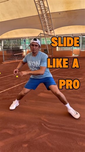 Tennis coach | Drills | Lessons on Instagram: "🎾 Slide like a pro — 5 keys to master clay movement Sliding on clay isn’t about speed — it’s about control. Here’s how to move smooth and stay balanced: 1️⃣ Stay low – keep your center of gravity down for more stability. 2️⃣ Balance centered – don’t lean too early, move with your whole body. 3️⃣ Open your lead foot – control your direction and stay balanced. 4️⃣ Use the inside edge – that’s where your control and braking power come from. 5️⃣ Slide,