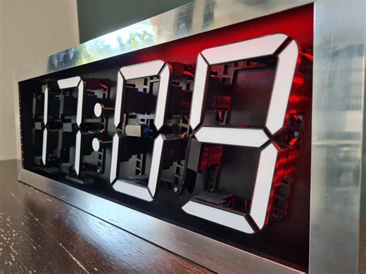 "Old School" 7 Segments Mechanical Wifi Clock (and More...)