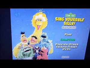 Sesame Street sing yourself silly 2005 dvd menu