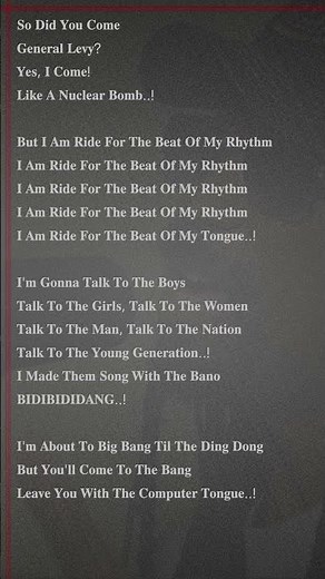 general levy - dubplate - lyrics💀💥save and learn this song🔥||#rap||#nuclearbomb