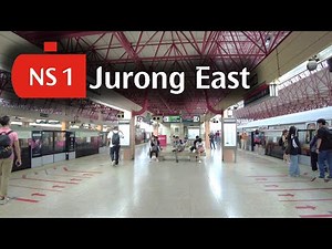 NS1 Jurong East MRT Station: Platforms to Exit A | Singapore Walking Tour