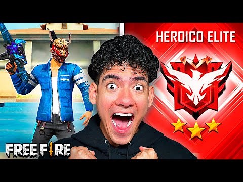 TheDonato LLEGA A RANGO HEROICO ELITE POR PRIMERA VEZ EN FREE FIRE Y SE SORPRENDE !!