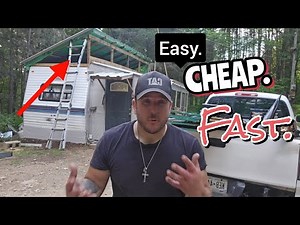 (EASY) Camper or RV ROOF install with FRAMING