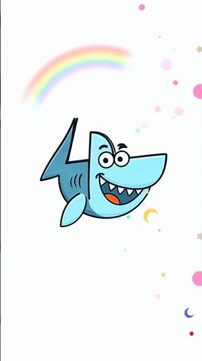 How to Draw Animals from Numbers | Easy Shark Drawing for Kids #Shorts