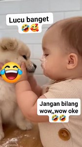 Bayi dan anjing lucu🤣🥰 #reelafyp #videoviral #fypvideo #bayidananjinglucu #fypfbpro | Satria Satryo