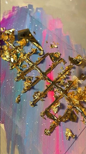 Creative Christmas Tree Painting Idea 🎄Acrylic Color & Hot Glue Painting Tutorial 🎨
