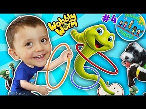Shawn's Circle: The MAGIC APPLE! Wobbly Worm Toss Game! (#4) | DOH MUCH FUN