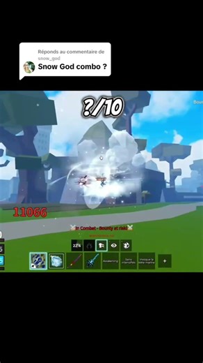 Blizzard Combo #shorts #roblox #bloxfruits