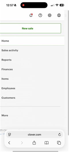 Access HomeBase from Clover