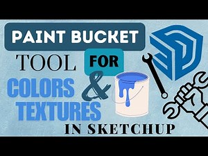 Episode 16: Using the Paint Bucket Tool to Apply Colors & Textures in SketchUp 🎨🖌️