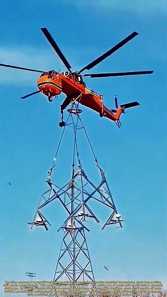 Sky-High Infrastructure: How Helicopters Revolutionize Power Grid Construction