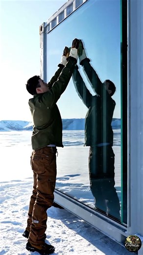 Glass Container House Built in the Middle of a Frozen Snowfield | Extreme Cold Living