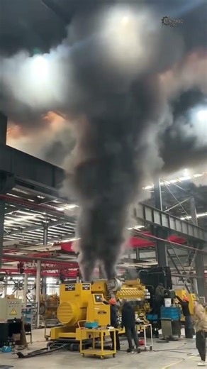 Runaway Diesel Beast! V16 Generator! #Diesel #Engine #Machinery #Shorts #Viral