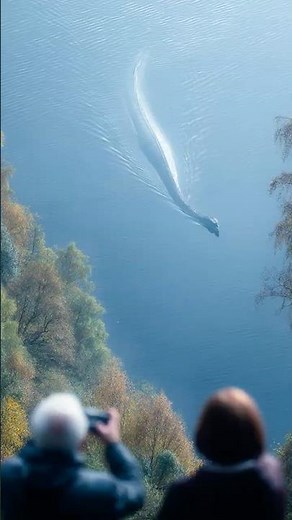Tourists Film Massive Loch Ness Monster Surfacing Near the Scottish Highlands