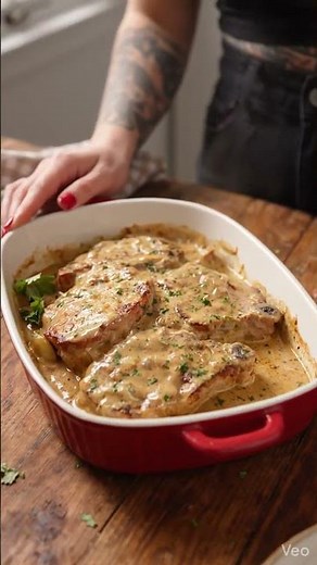 Creamy Mushroom Pork Chops | Easy Weeknight Dinner