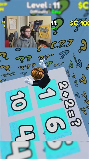 Geno plays Roblox and has to do math to win