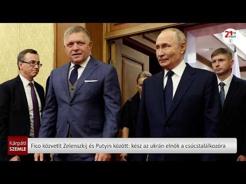 Fico közvetít Zelenszkij és Putyin között: kész az ukrán elnök a csúcstalálkozóra