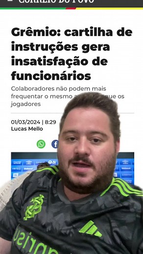 Polêmica Cartilha de Instruções do Grêmio