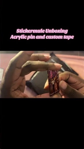 Sticker mule Unboxing 📦 | Custom Acrylic Pins and Packing Tape ✨ #stickermule #customizedpackaging
