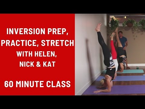 60 Minute Yoga Class - Inversion Prep, Practice, & Stretch