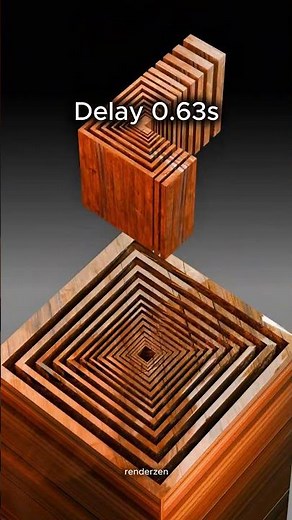 🔥 Perfect Fit 🔥 Wooden Physics Simulation in Blender 3D — Super Clean & Satisfying!