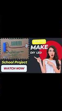 How to Make a DIY School project | Easy School Project for Beginner | LED light DIY idea | #diy #LED