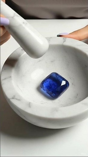 The Magic of the "Lover's Stone": A Relaxing Sapphire Crushing Journey! 💎✨