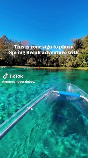 Rainbow Springs Clear Kayaking on TikTok