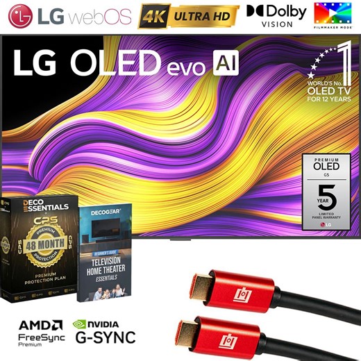 LG 65" G5 OLED evo 4K UHD TV with One Wall Design (2025) w/ 4 Year War