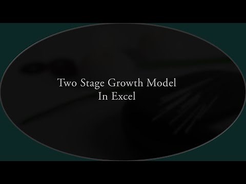 Two stage growth model in Excel. Two stage dividend discount model using excel