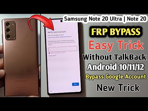 Samsung Note 20 Ultra 5G FRP BYPASS | Samsung Note 20 FRP BYPASS