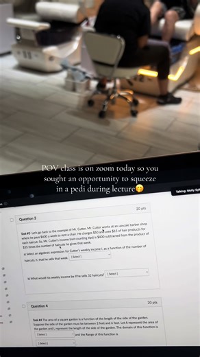 Prioritizing Self-Care: Ticklish Pedicure During Zoom Class