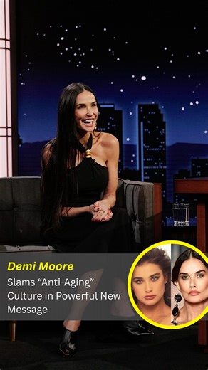 1.3K views | Demi Moore opens up about aging, rejecting "anti-aging" beauty standards and embracing self-acceptance. She shares why she feels more alive now than ever and urges women to own their power at any age. #demimoore | MEAWW Entertainment | Facebook