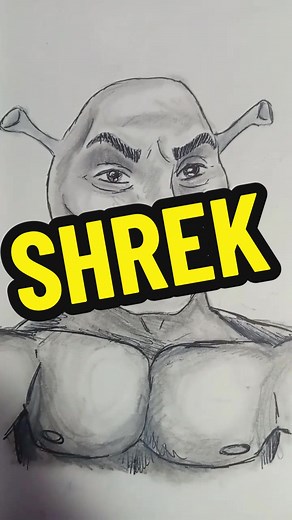 Drawing Shrek for Mewing Transformation - Step-by-Step Tutorial