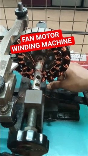 FAN MOTOR WINDING MACHINE #shortsfeed #electrical #motor #viral #vlog #shorts #machine #automobile